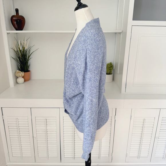 Anthropologie Silence & Noise Oversized Slouchy Surplice Wrap Sweater Size S - Picture 4 of 8